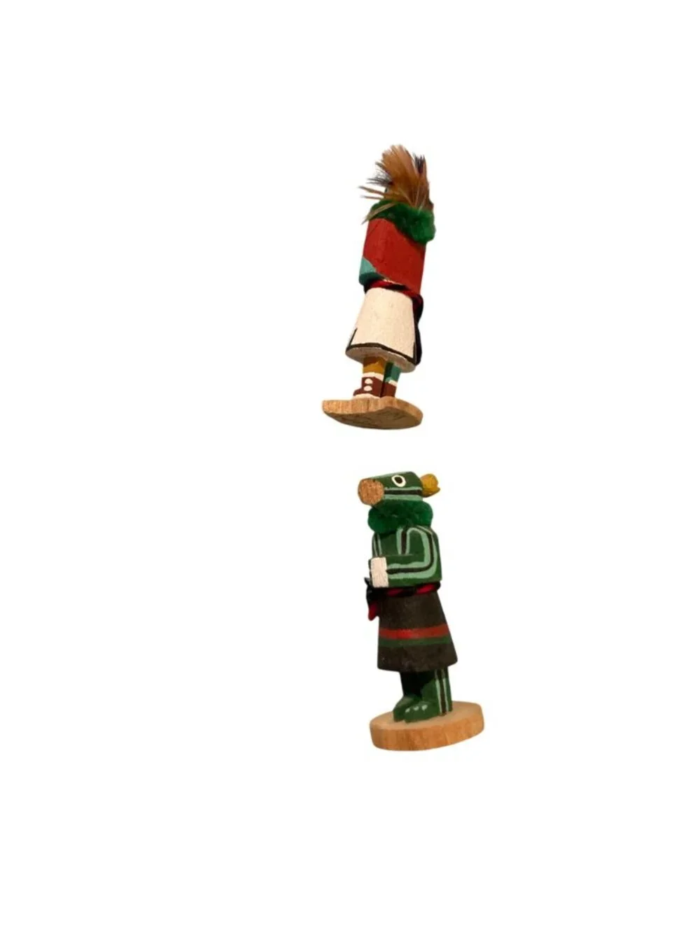 Miniature Kachina Dolls Signed L.M. Antelope Hemis Morning Sun Squash Lot of 4